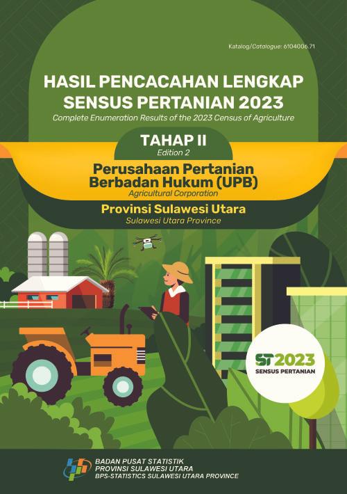 Hasil Pencacahan Lengkap Sensus Pertanian 2023 - Tahap II: Perusahaan Pertanian Berbadan Hukum (UPB) Provinsi Sulawesi Utara 