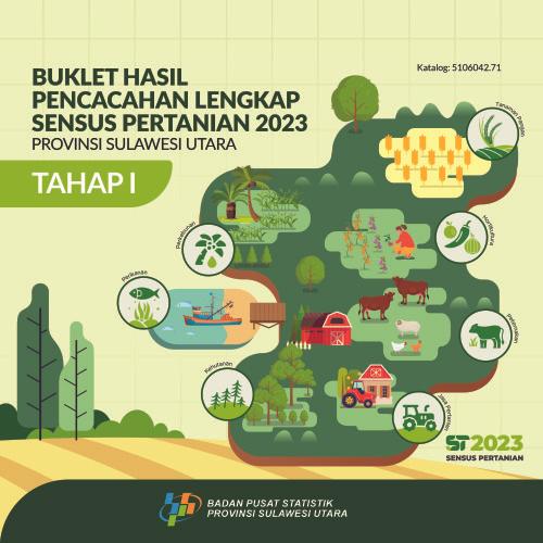 Booklet, Complete Enumeration Results of the 2023 Census of Agriculture - Edition 1 Sulawesi Utara Province