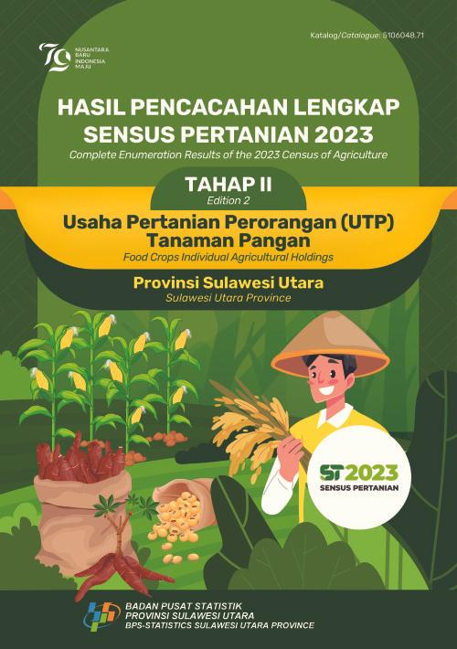 Hasil Pencacahan Lengkap Sensus Pertanian 2023 - Tahap II: Usaha Pertanian Perorangan (UTP) Tanaman Pangan Provinsi Sulawesi Utara