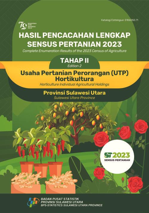 Hasil Pencacahan Lengkap Sensus Pertanian 2023 - Tahap II: Usaha Pertanian Perorangan (UTP) Hortikultura Provinsi Sulawesi Utara