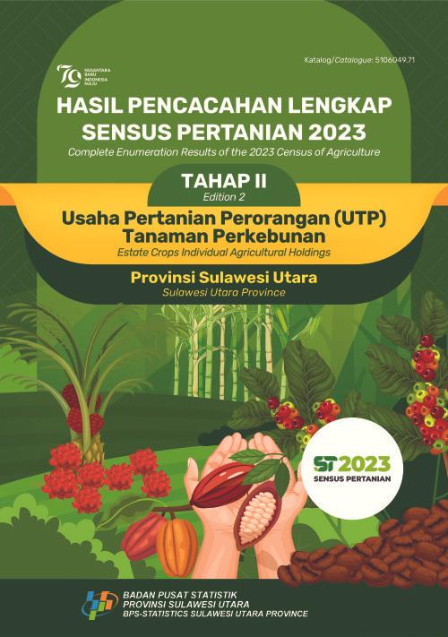 Complete Enumeration Results of the 2023 Census of Agriculture - Edition 2: Estate Crops Individual Agricultural Holdings Sulawesi Utara Province