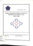 Indikator Kesejahteraan Rakyat Provinsi Sulawesi Utara Tahun 2002