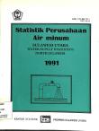 Statistik Perusahaan Air Minum Sulawesi Utara 1991